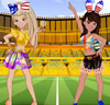 Zoe & Lily Cheering For The World Cup